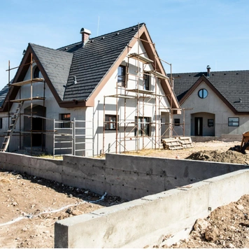 New home construction with foundation and exterior framing in Los Angeles by Trusted Contractor LA